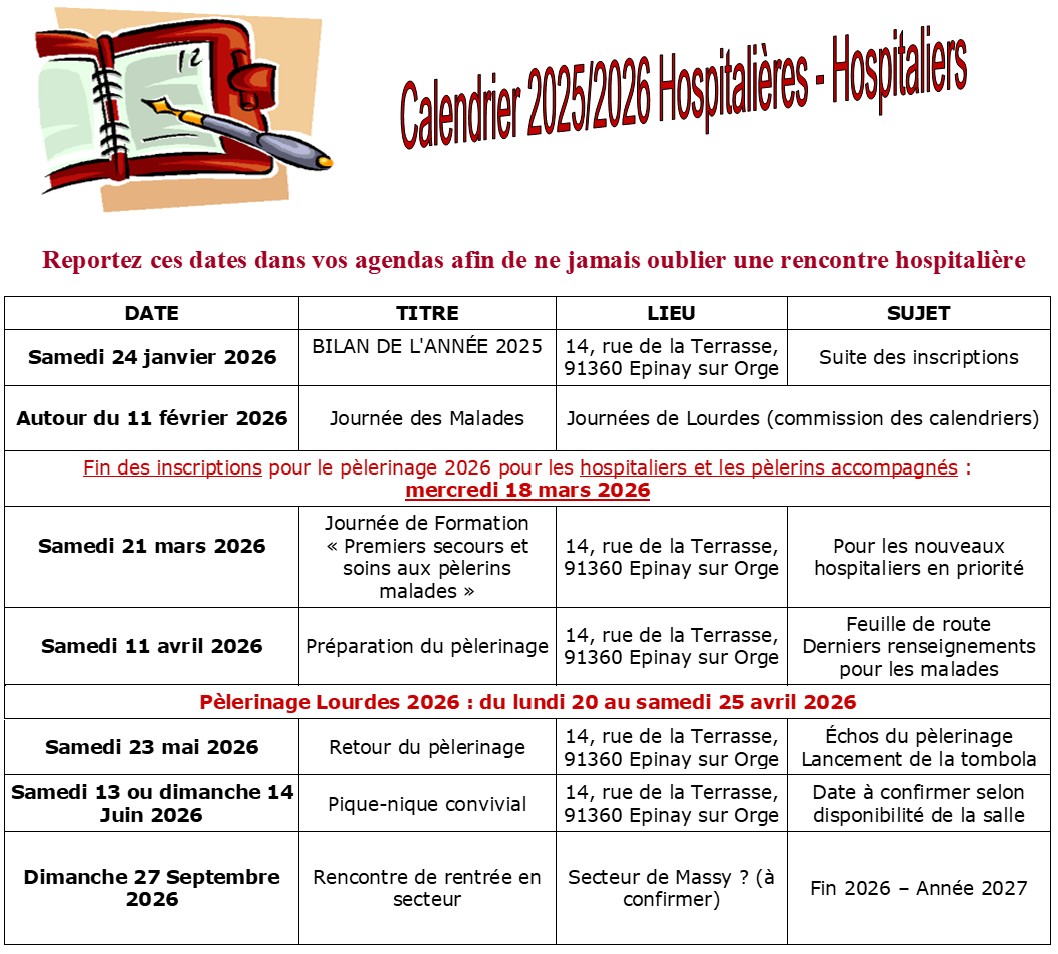 Calendrier2025- 2026