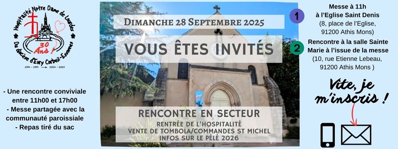 Rencontre de rentr&eacute;e Athis Mons 28 09 25