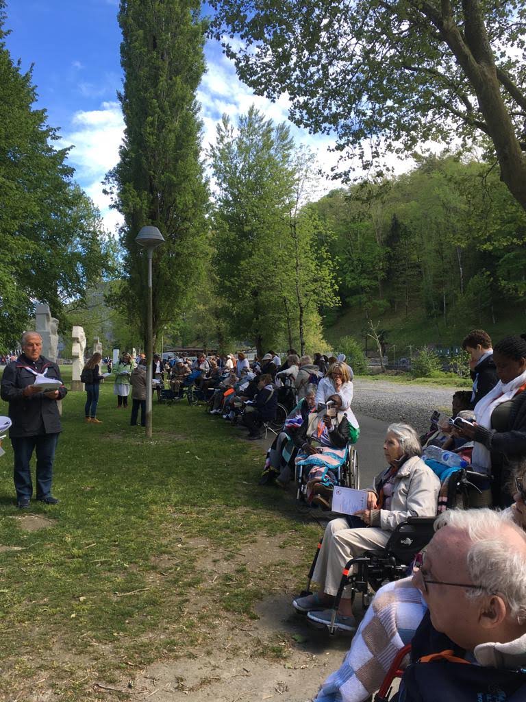 Chemin de Croix des malades à Lourdes avril 2019